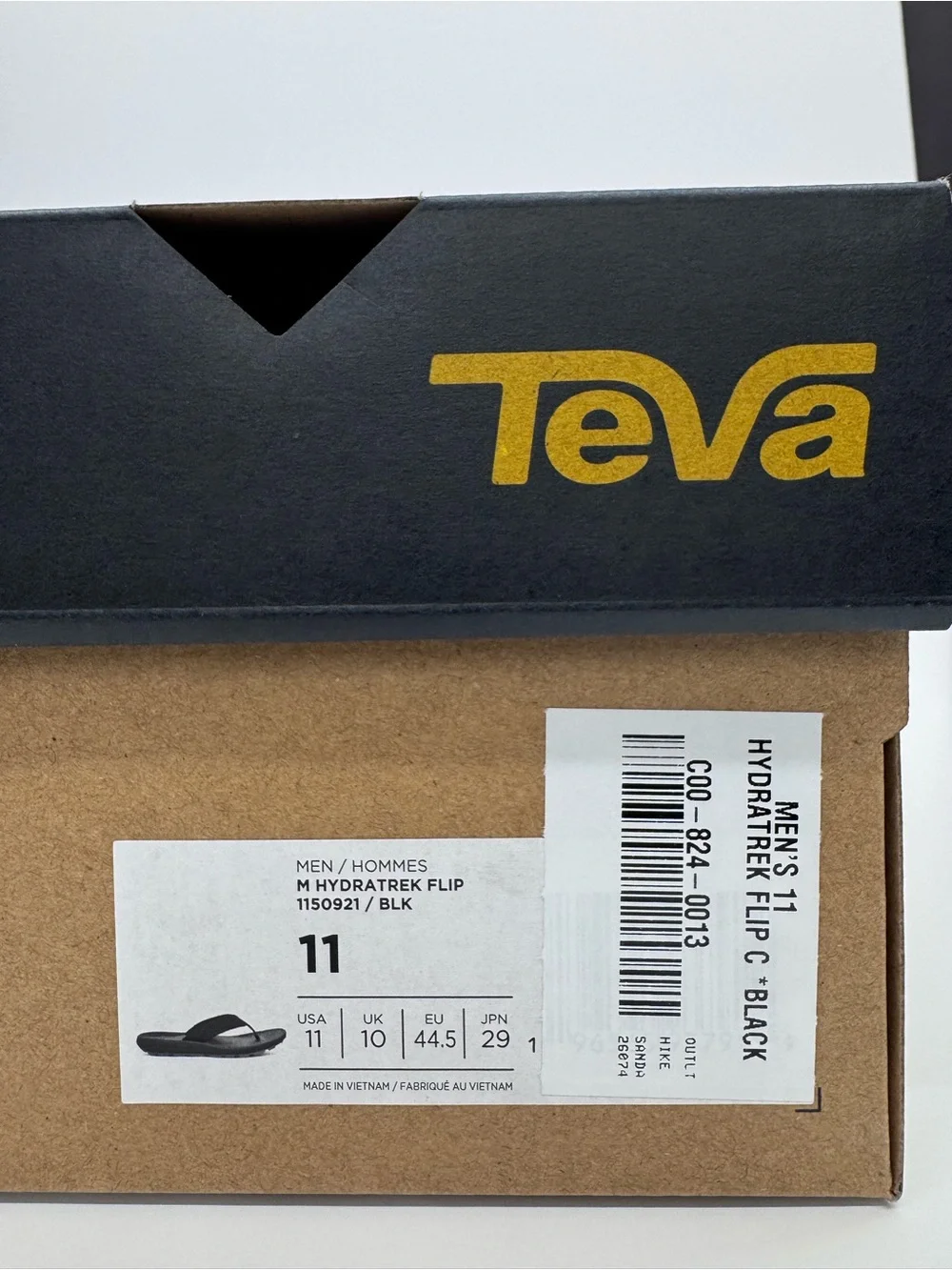 Teva Men's Hydratrek Black & Gray Flip-Flop